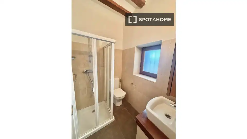 Bany de Apartament per a compartir en Dénia amb Aire condicionat, Terrassa i Moblat
