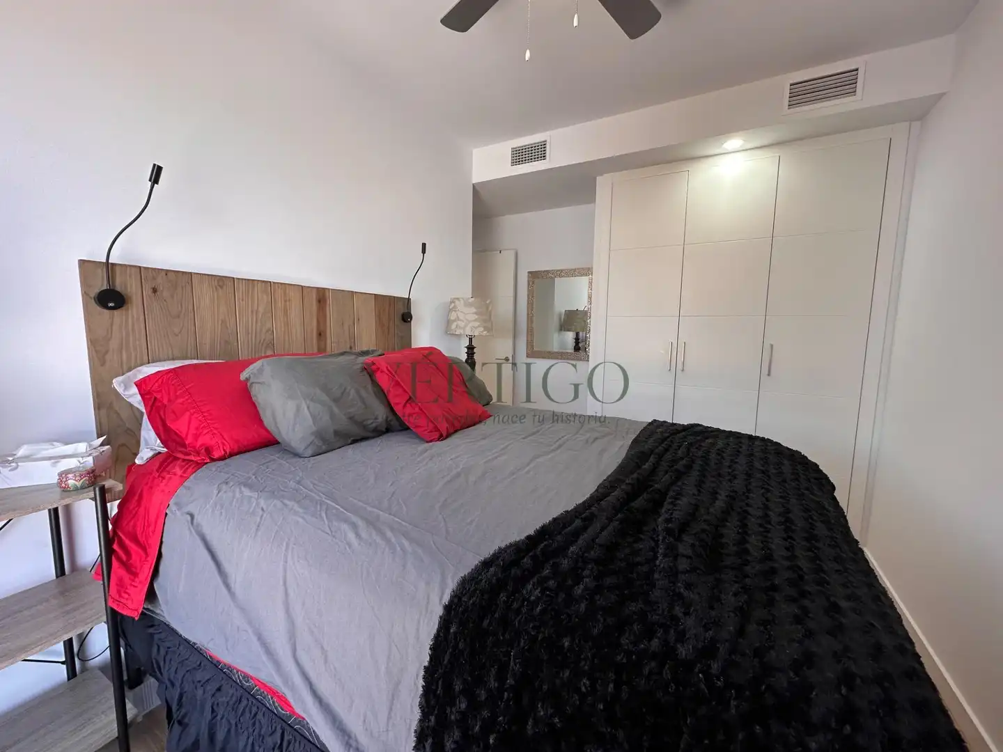 Schlafzimmer von Wohnung zum Verkauf in Dos Hermanas mit Klimaanlage, Heizung und Terrasse