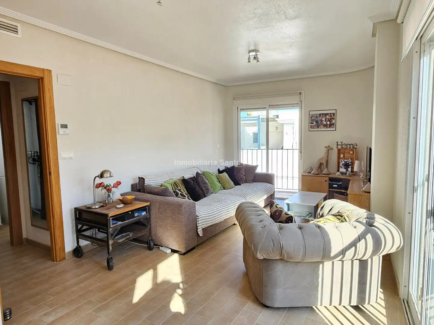 Wohnzimmer von Dachboden zum Verkauf in Santa Pola mit Klimaanlage, Heizung und Terrasse