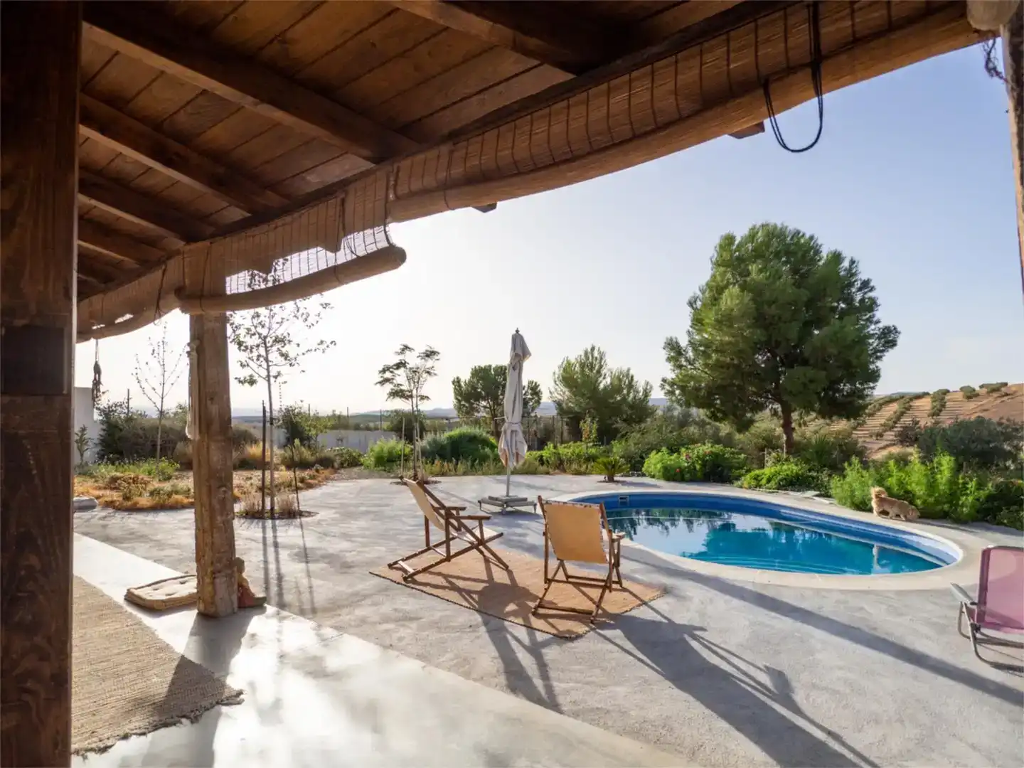 Terrassa de Finca rústica en venda en Alhama de Granada amb Aire condicionat i Piscina