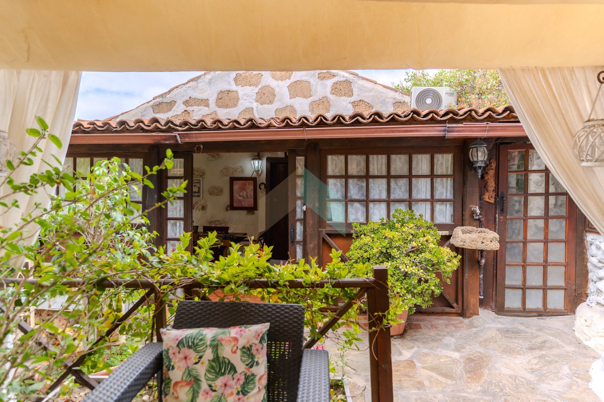Garden of Country house for sale in Arona  with Air Conditioner, Private garden and Furnished