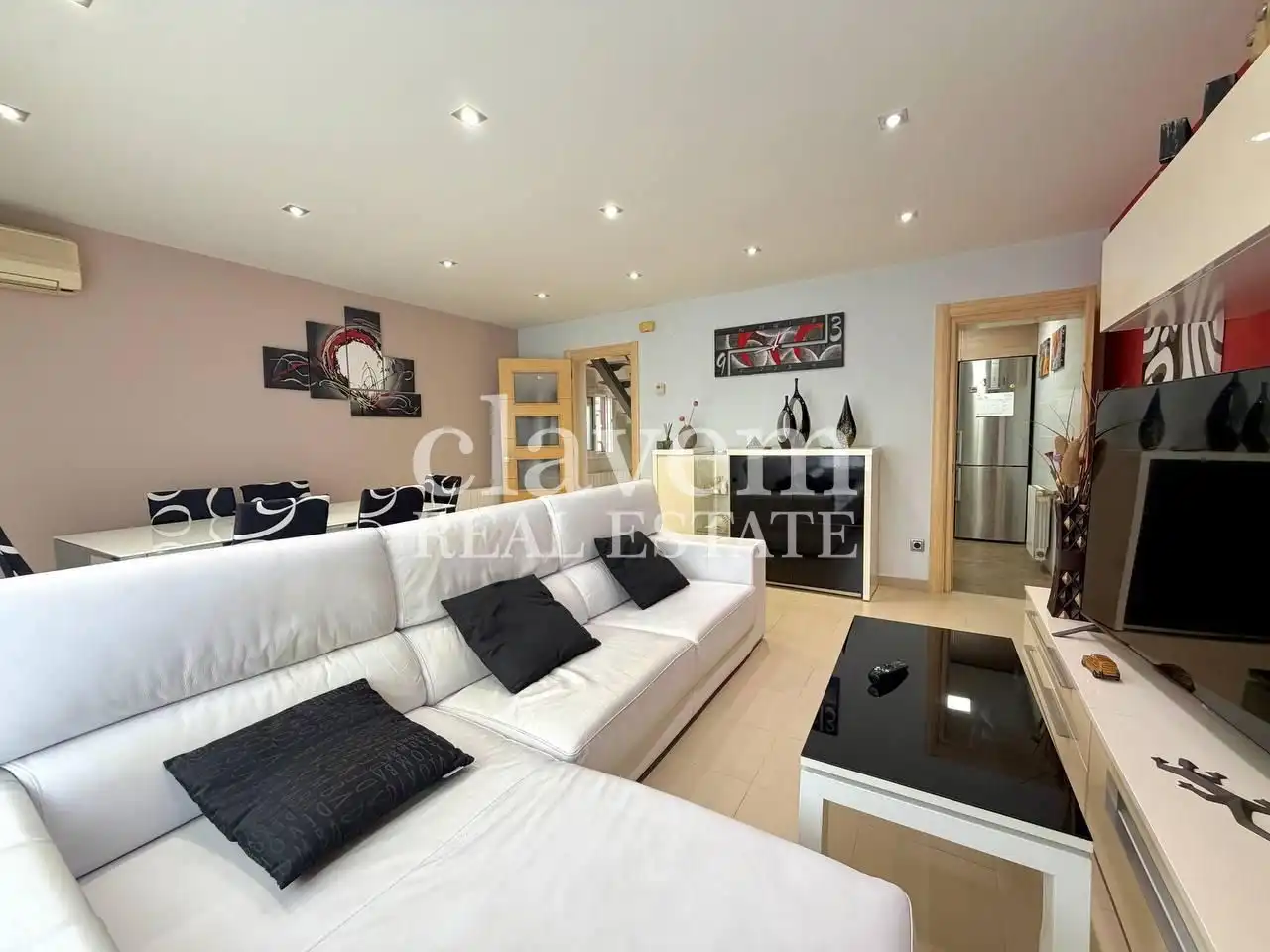 Sala de estar de Casa o chalet en venta en Barcelona con Aire acondicionado, Jardín privado y Terraza