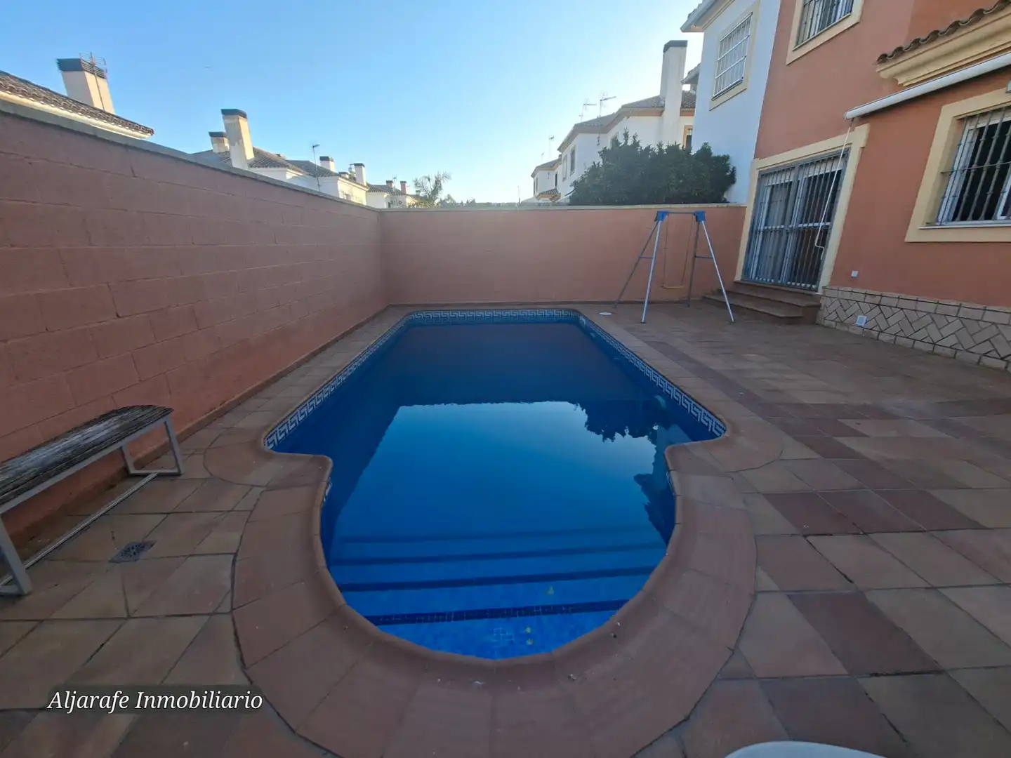 Swimming pool of Detached homes for sale in Espartinas  with Air Conditioner, Heating and Private garden