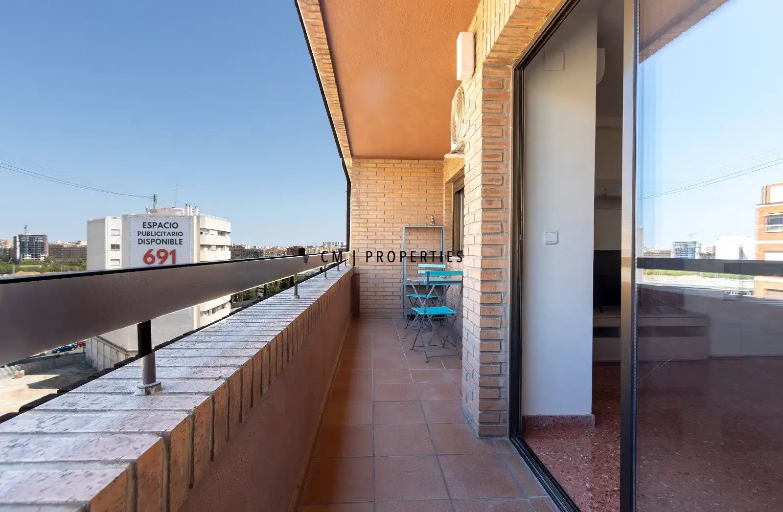 Terrasse von Wohnung zur Miete in Valencia mit Klimaanlage, Heizung und Terrasse
