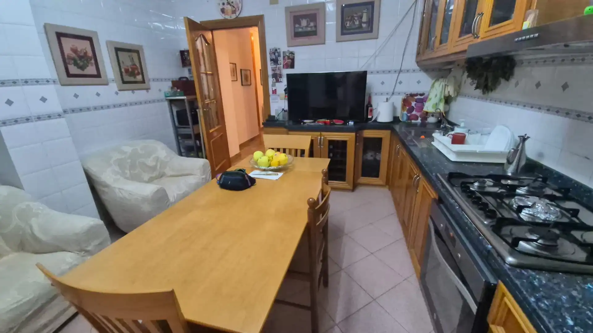 Cocina de Casa adosada en venta en Alcantarilla con Terraza, Trastero y Amueblado