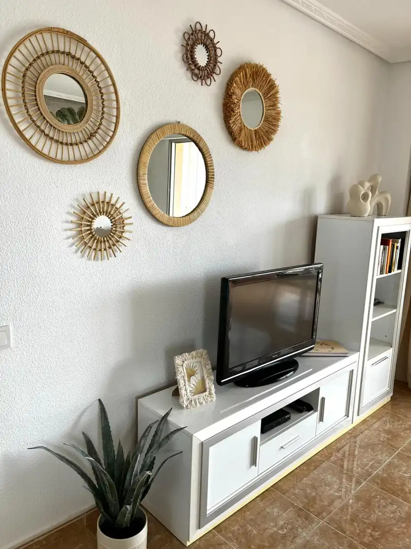 Living room of Apartments for rent in Torrevieja  with Air Conditioner, Private garden and Terrace