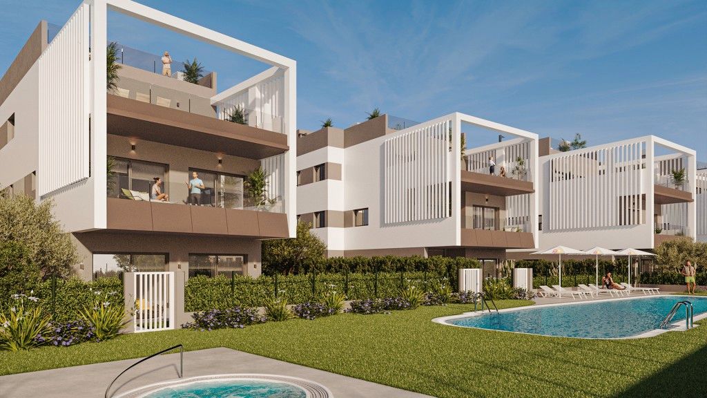 Exterior view of Planta baja for sale in Ses Salines  with Air Conditioner, Heating and Terrace