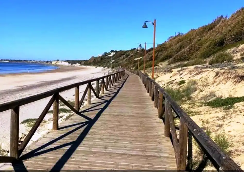 Vista exterior de Casa o xalet en venda en El Puerto de Santa María amb Jardí privat, Terrassa i Traster