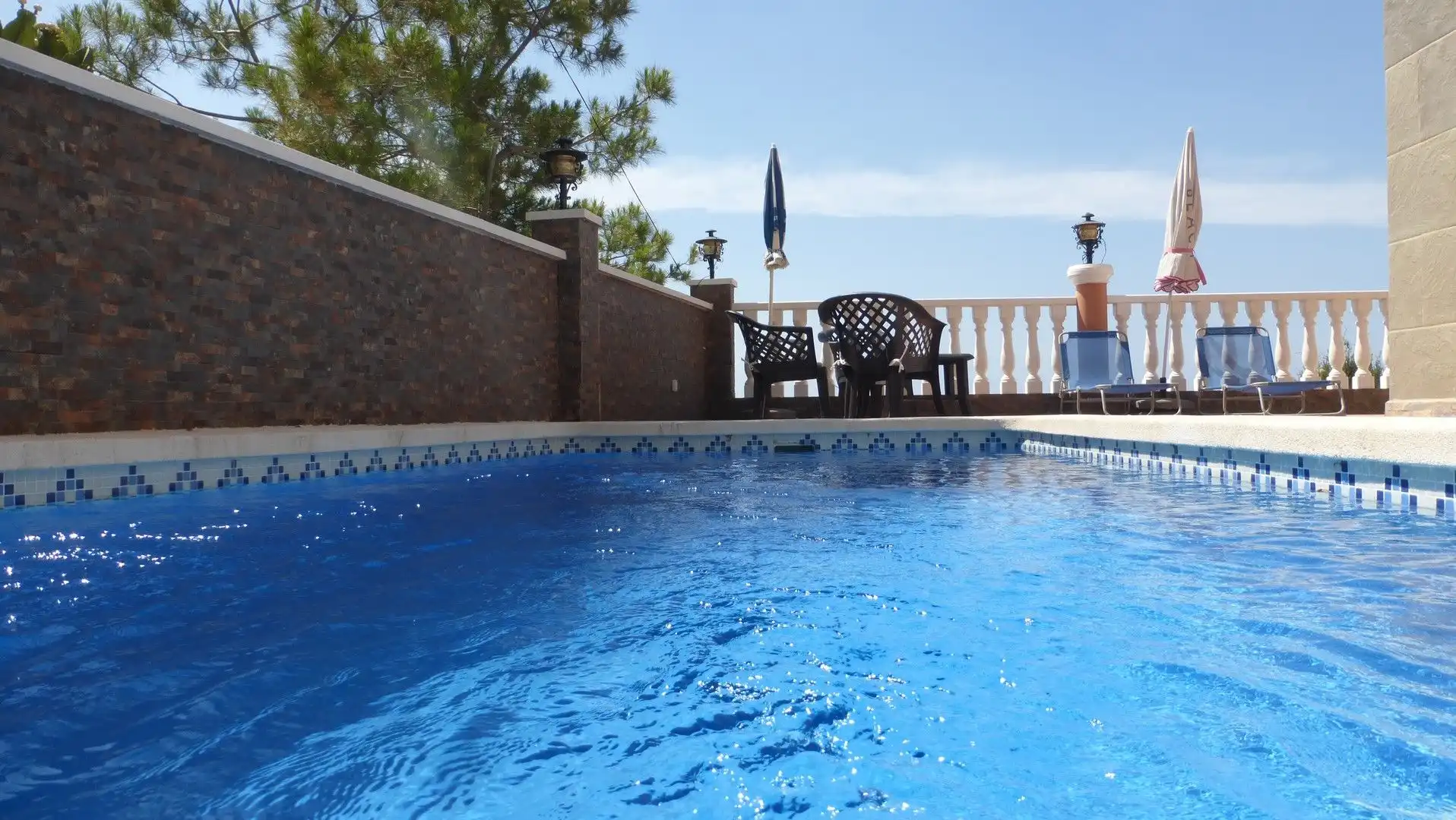 Piscina de Casa o xalet en venda en Mazarrón amb Aire condicionat, Terrassa i Piscina