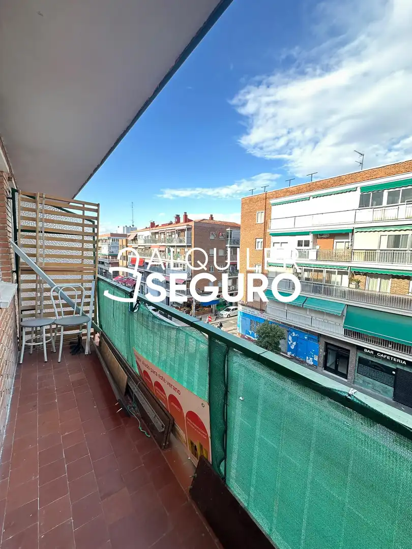 Terraza de Estudio de alquiler en Ciudad Lineal