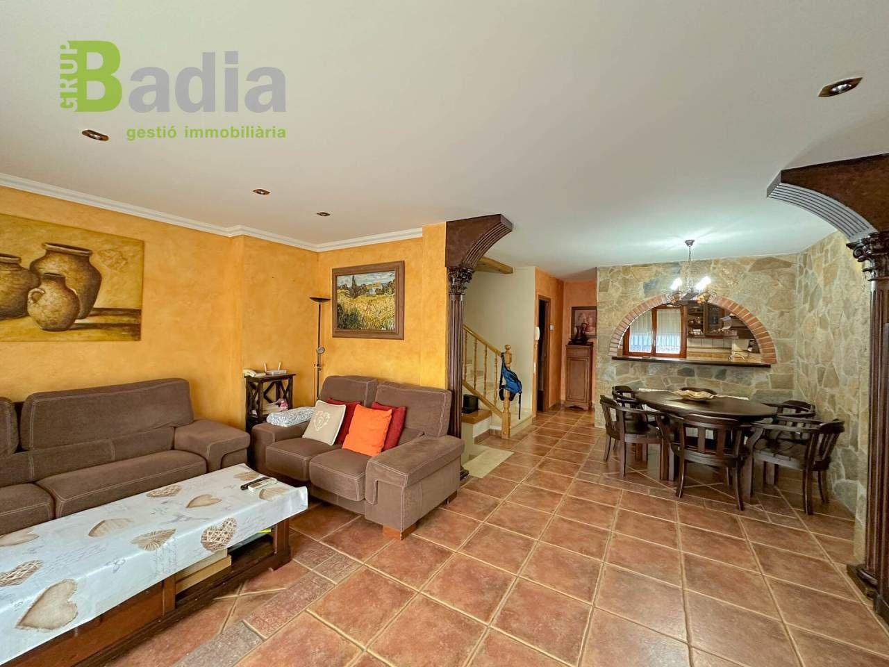 Living room of Single-family semi-detached for sale in Almacelles  with Private garden and Terrace