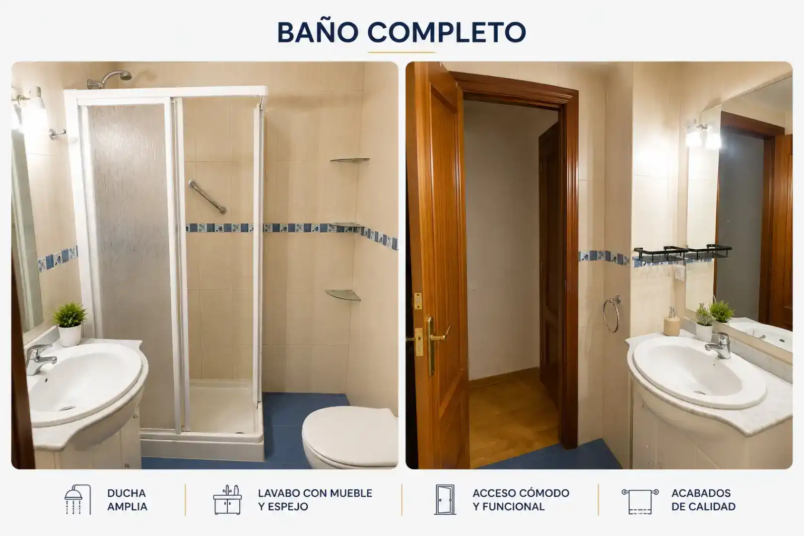 Bathroom of Flat for rent in Mérida  with Parquet flooring, Furnished and Balcony