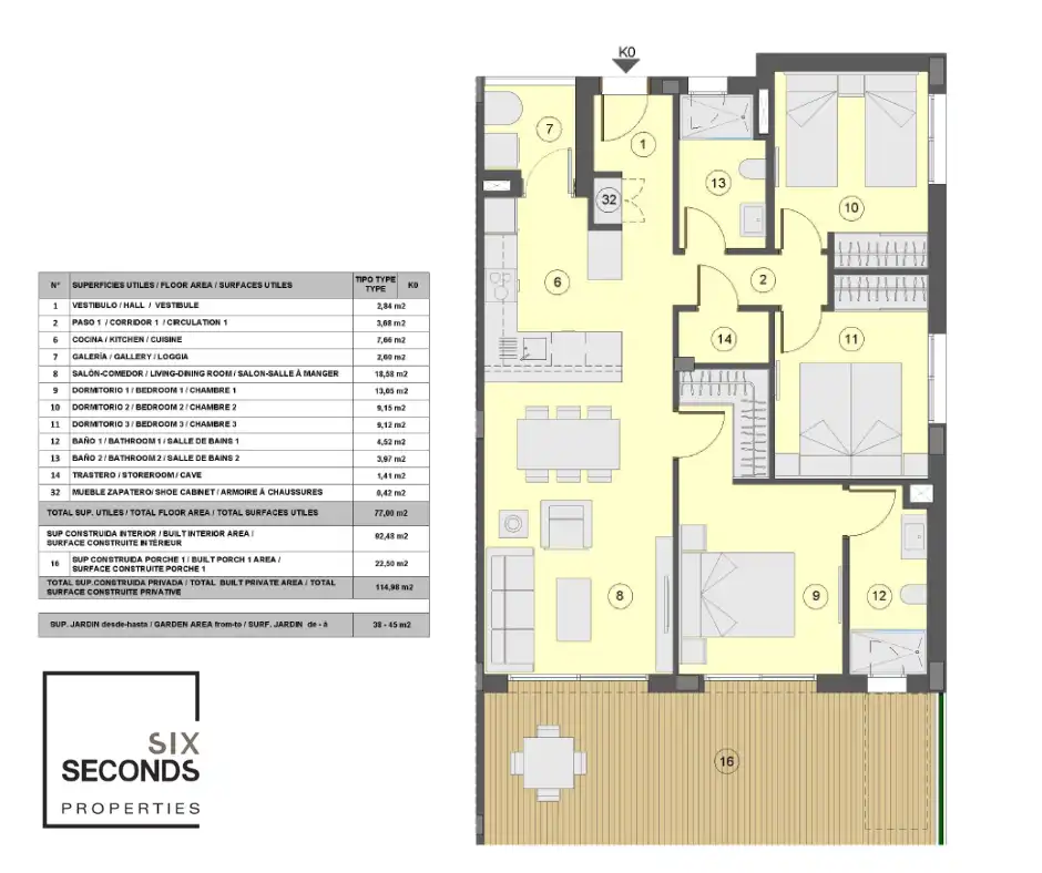 Erdgeschosswohnung mit Pool zum Verkauf in Orihuela Costa, imagen 10