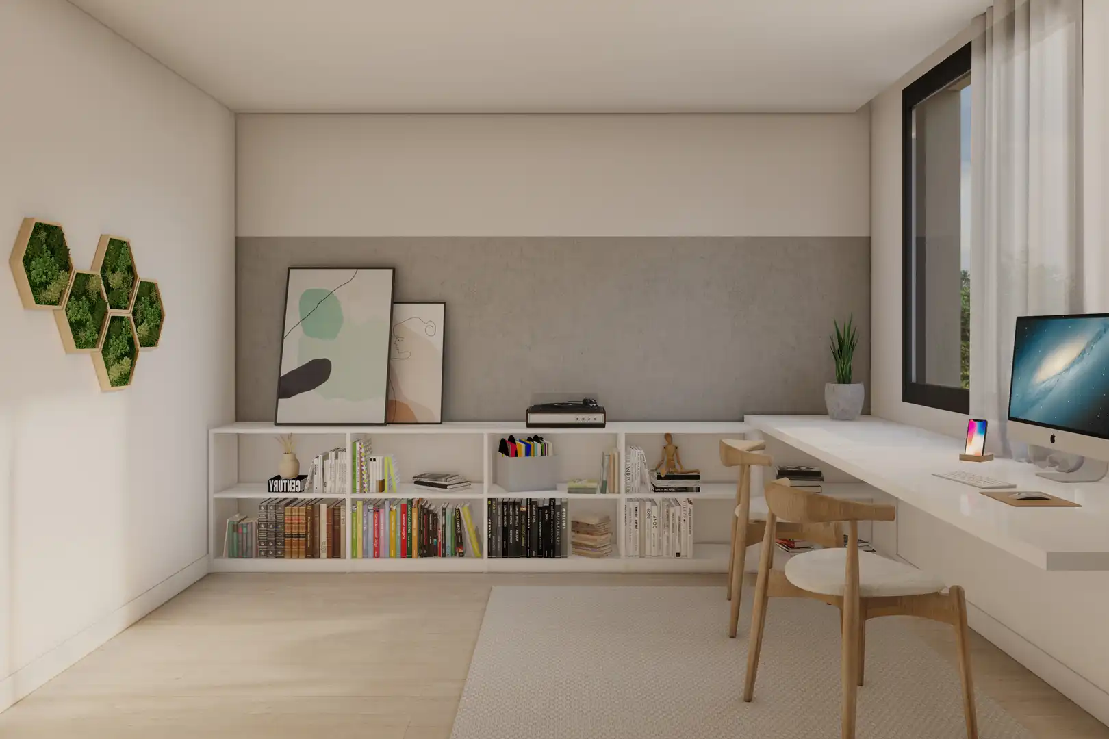 Wohnzimmer von Wohnung zum Verkauf in El Vendrell mit Klimaanlage, Privatgarten und Schwimmbad