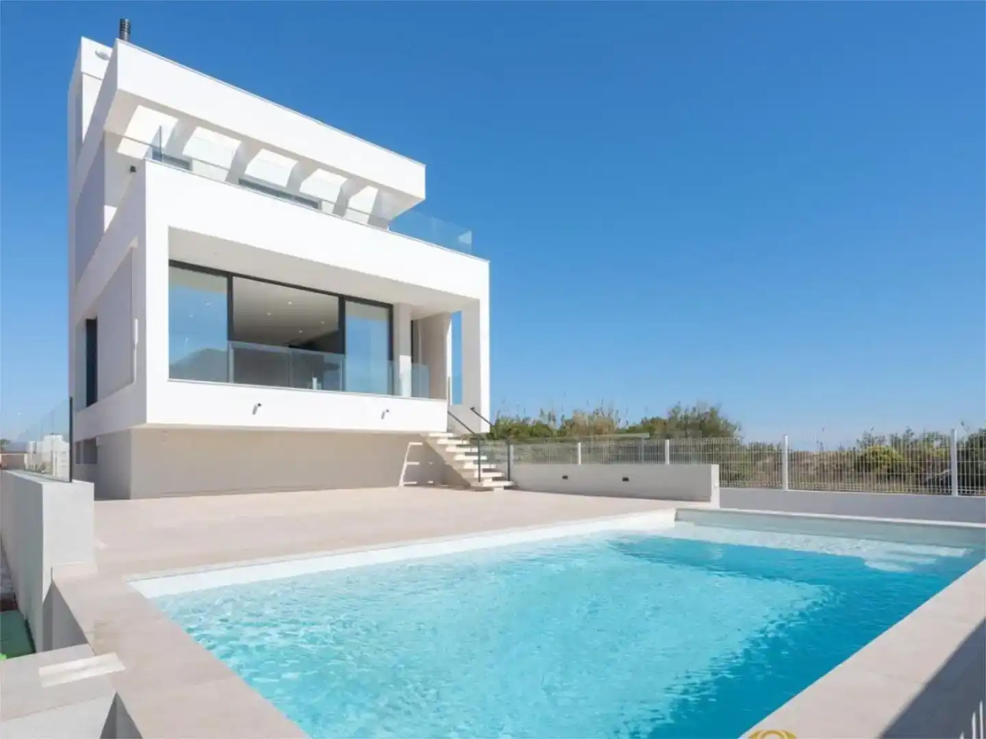 Swimming pool of Houses for sale in Oliva Playa