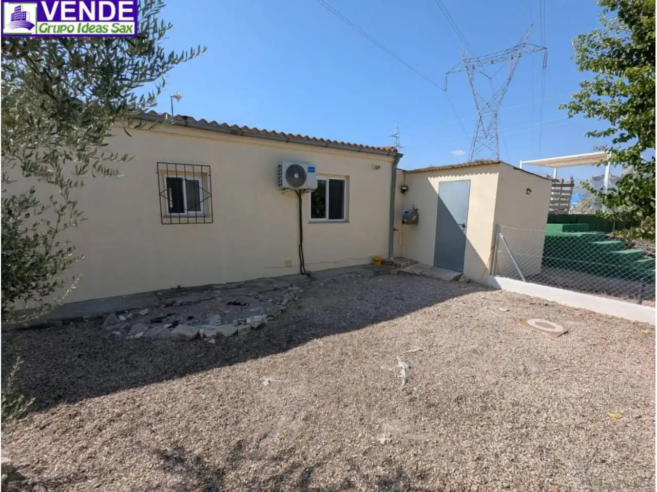 Vista exterior de Finca rústica en venta en Sax con Aire acondicionado, Jardín privado y Piscina