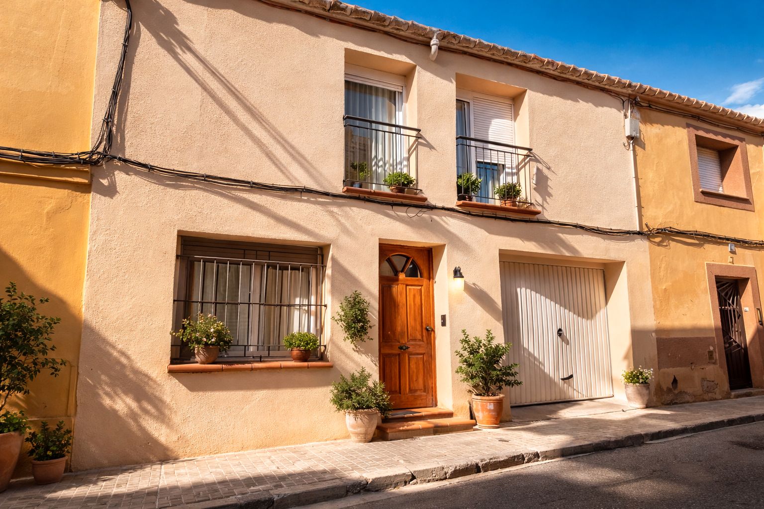 Vista exterior de Casa adosada en venta en Olèrdola con Amueblado