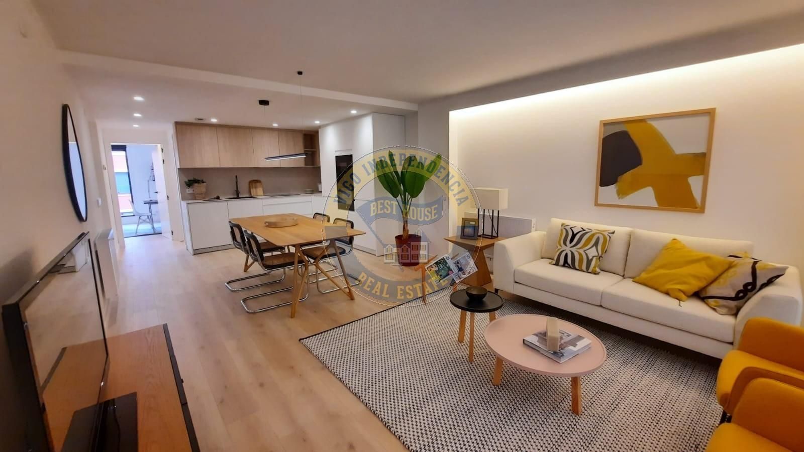 Living room of Flat for sale in Vigo   with Terrace and Storage room