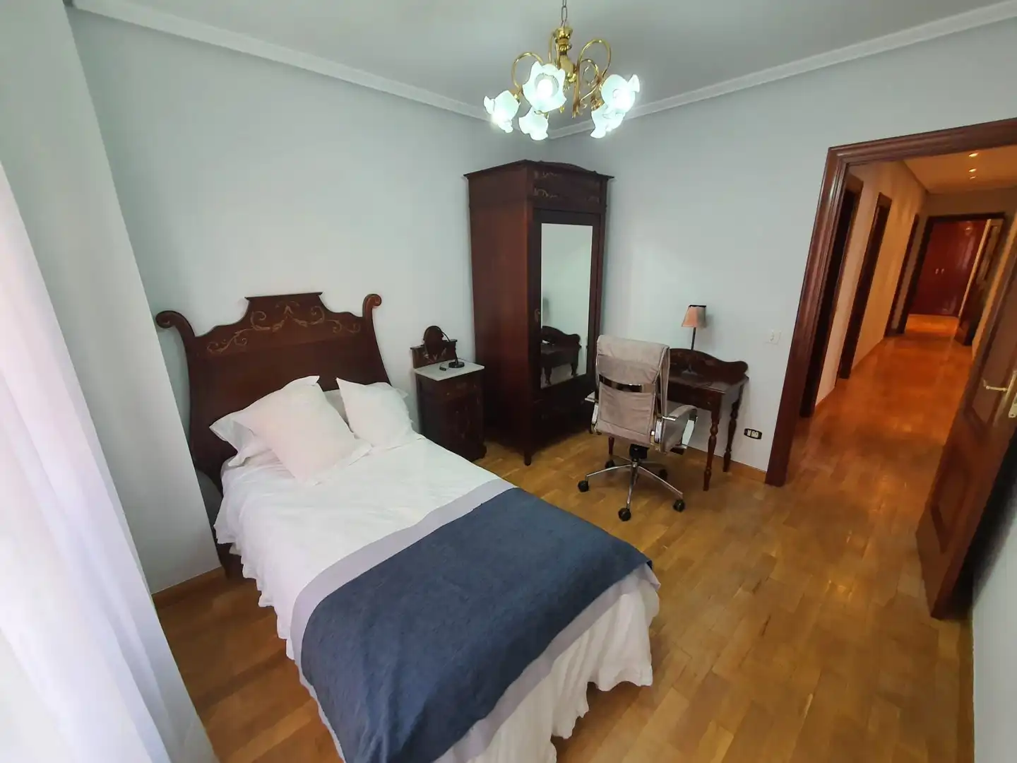 Schlafzimmer von Wohnung zum Verkauf in Palencia mit Heizung, Parkett und Abstellraum