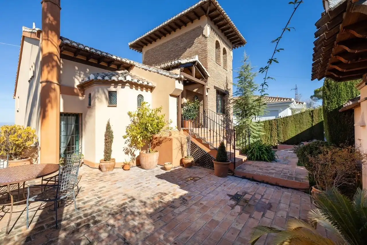 Exterior view of Houses for sale in Monachil  with Air Conditioner, Heating and Private garden