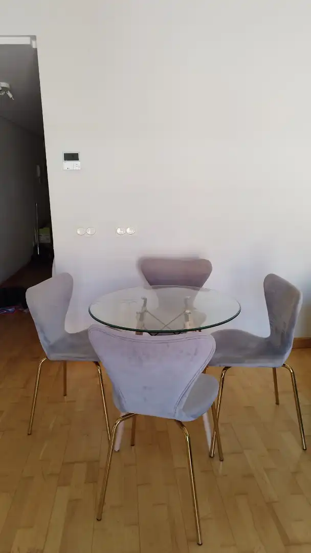 Dining room of Flat for rent in Málaga  with Air Conditioner, Parquet flooring and Furnished
