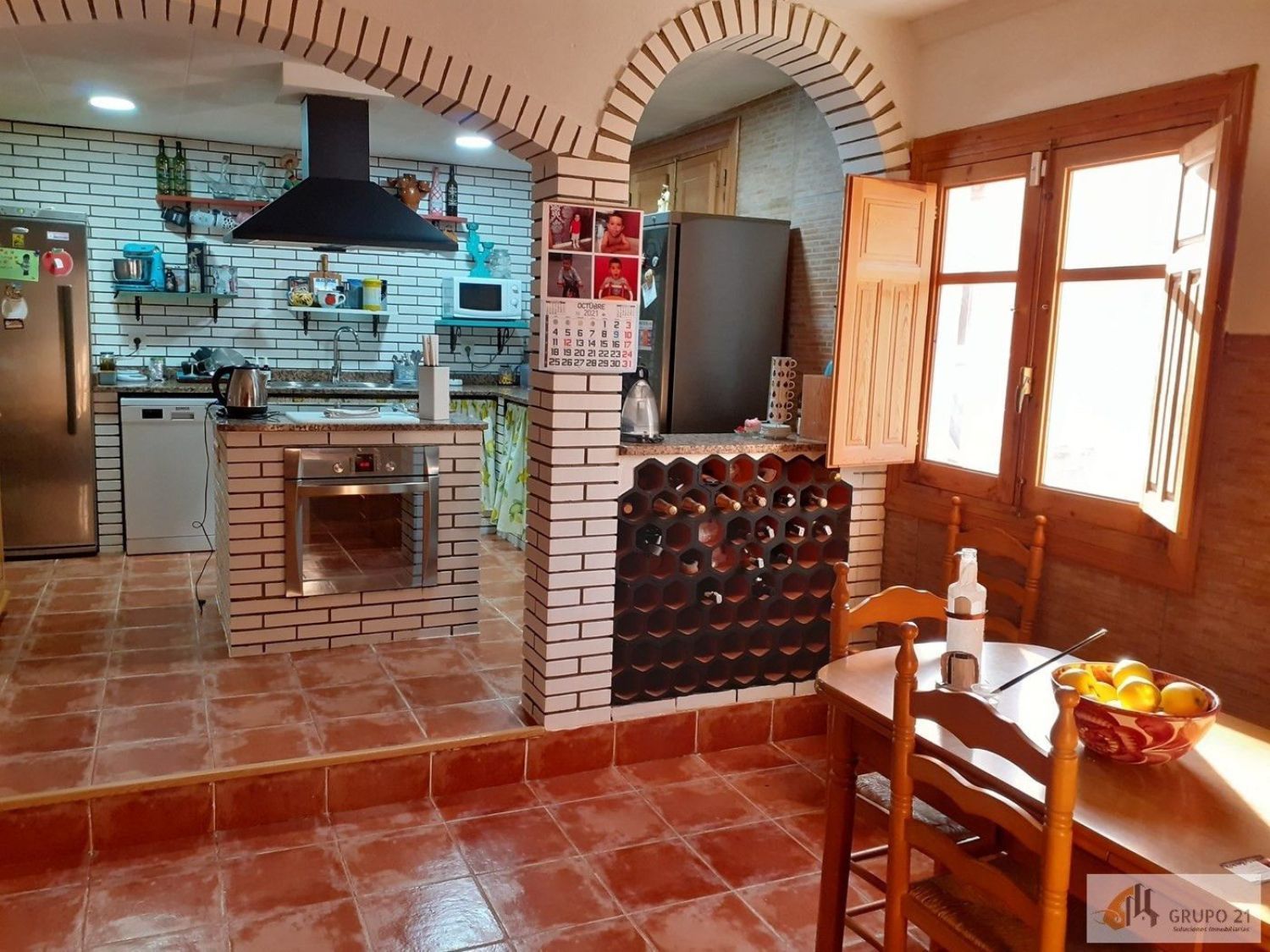 Cuina de Casa o xalet en venda en Vícar amb Aire condicionat i Terrassa