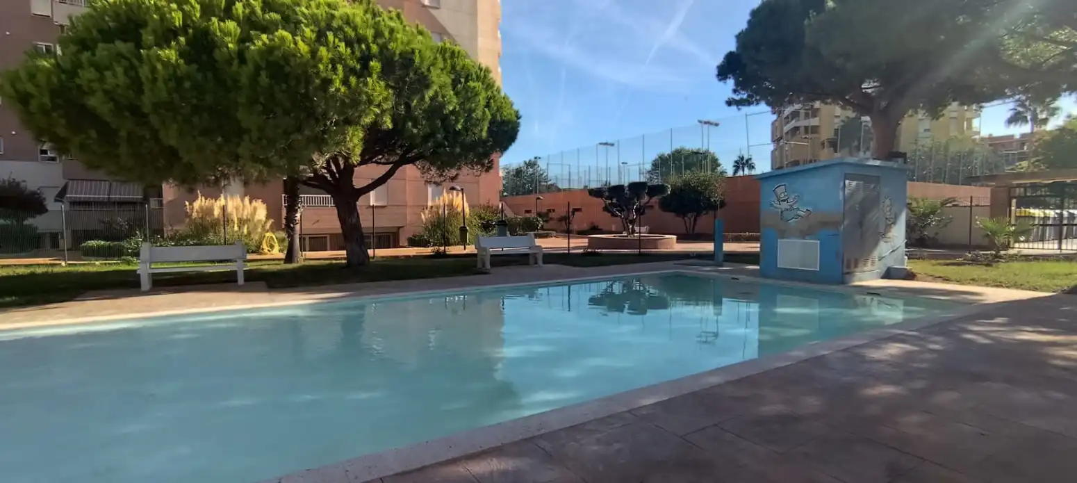 Swimming pool of Flat for rent in Canet d'En Berenguer  with Air Conditioner, Private garden and Terrace