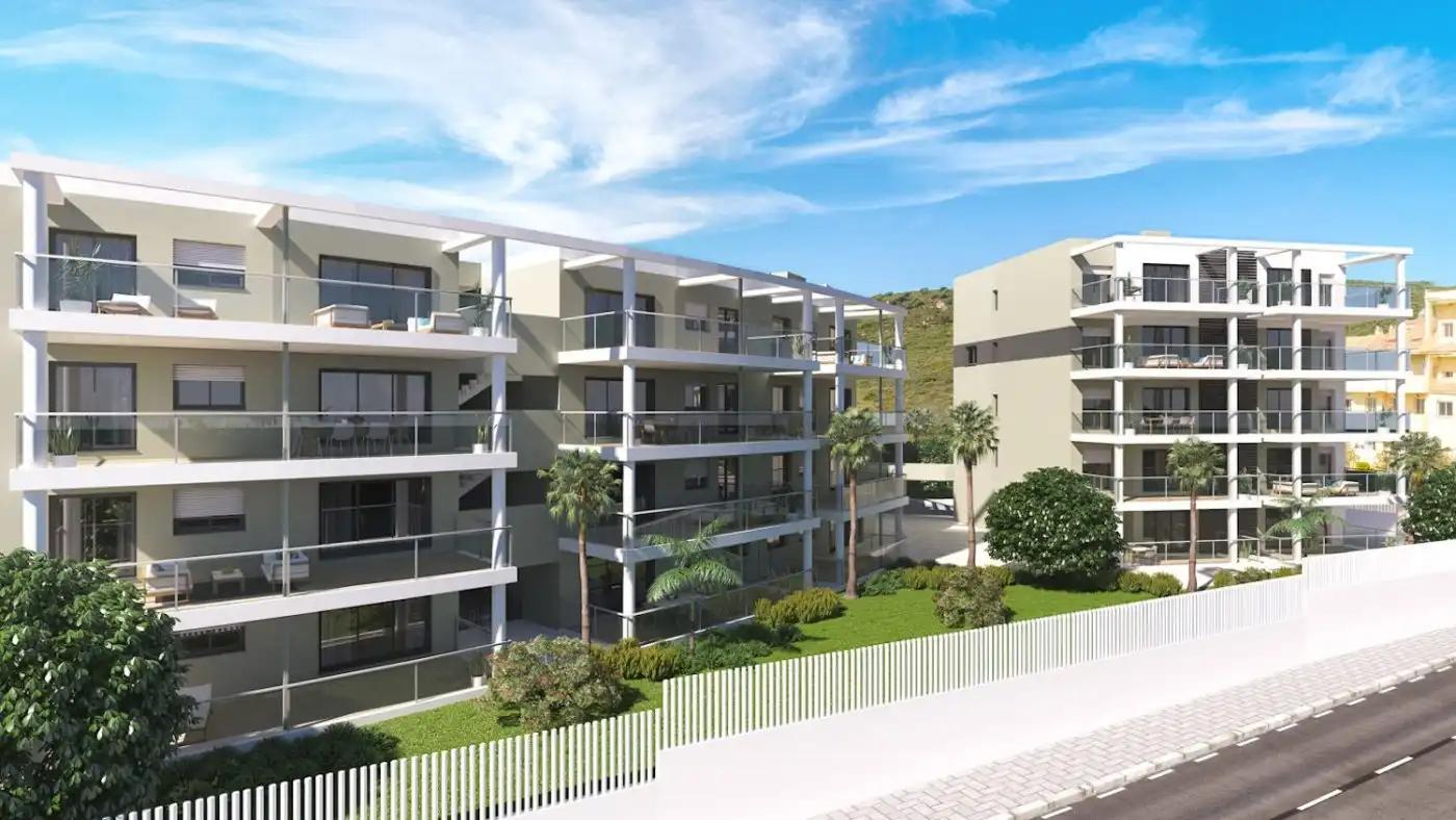 Vista exterior de Apartamento en venta en Manilva con Terraza, Trastero y Piscina comunitaria