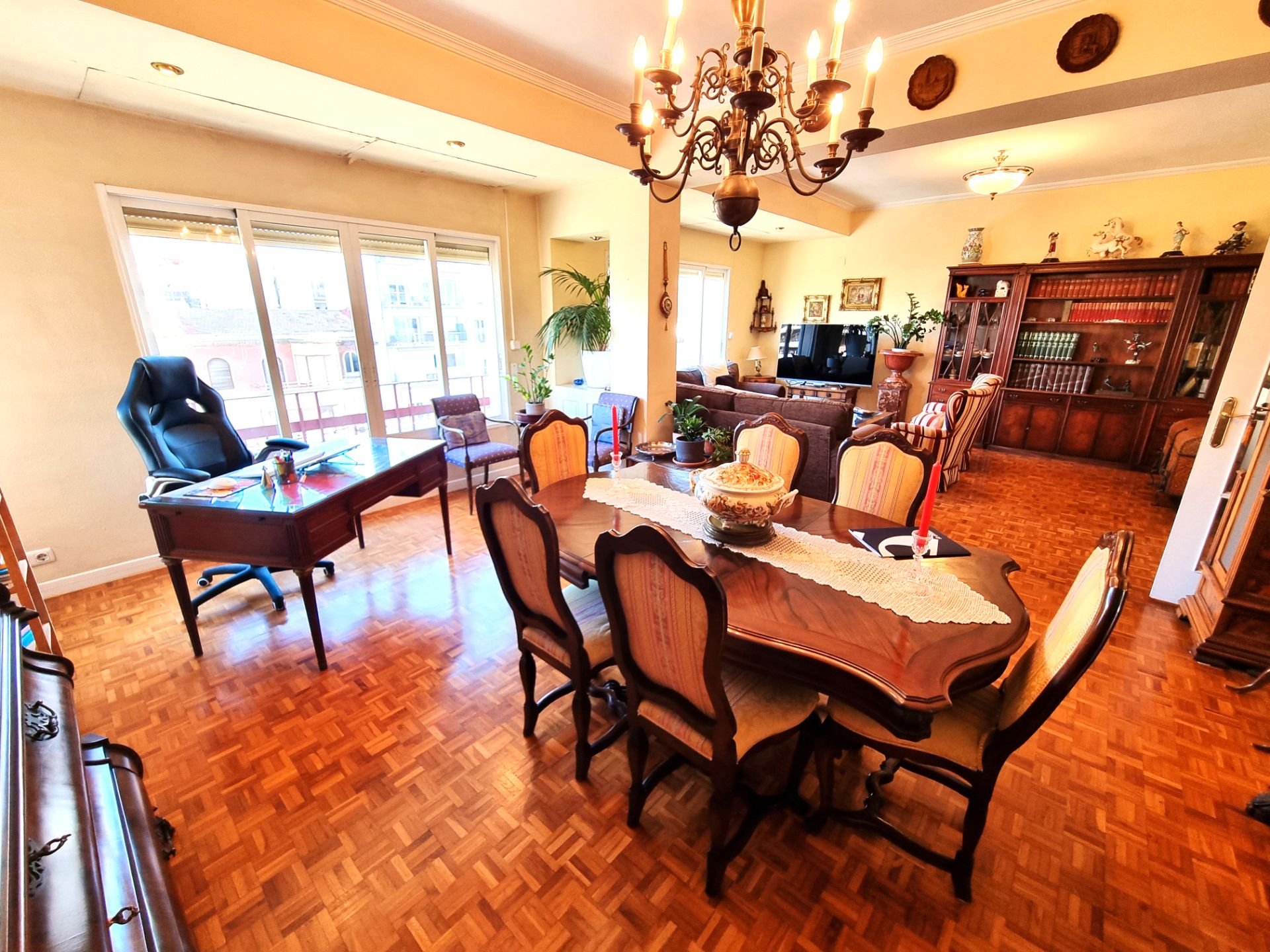 Dining room of Flat for sale in Alicante / Alacant  with Heating, Parquet flooring and Terrace