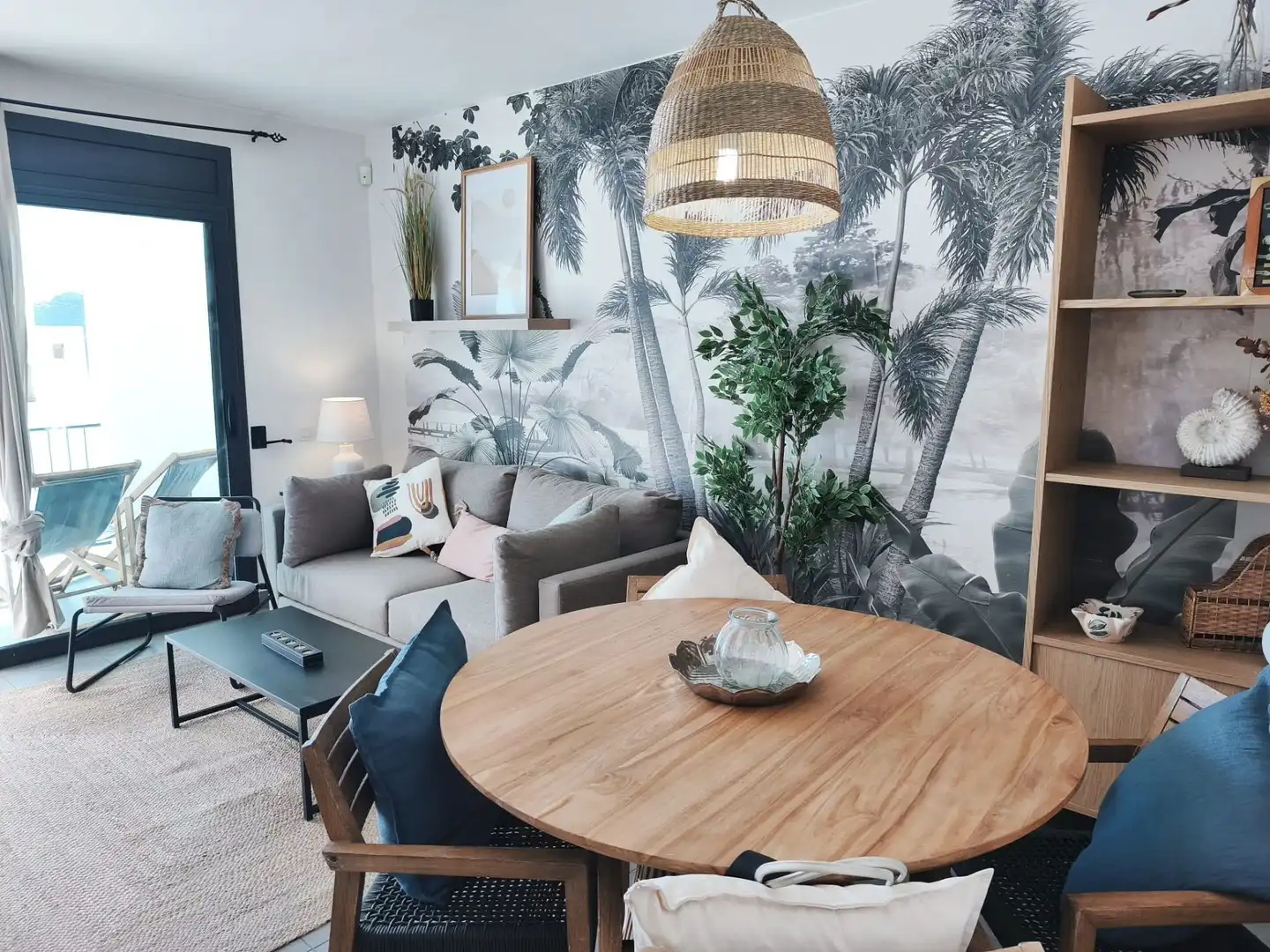 Sala d'estar de Apartament en venda en Mojácar amb Aire condicionat, Calefacció i Moblat