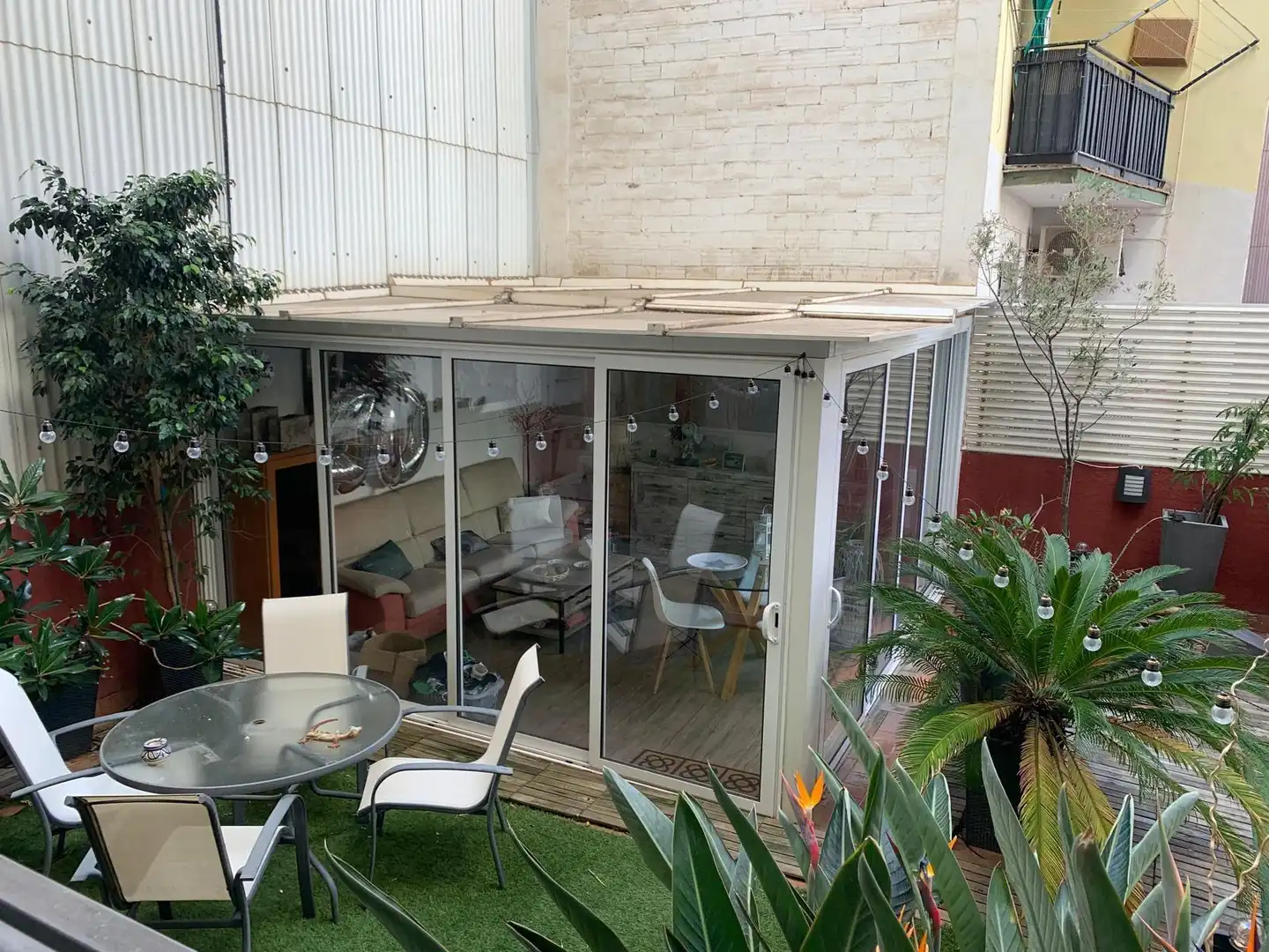 Terraza de Piso de alquiler en Barcelona con Aire acondicionado, Calefacción y Parquet