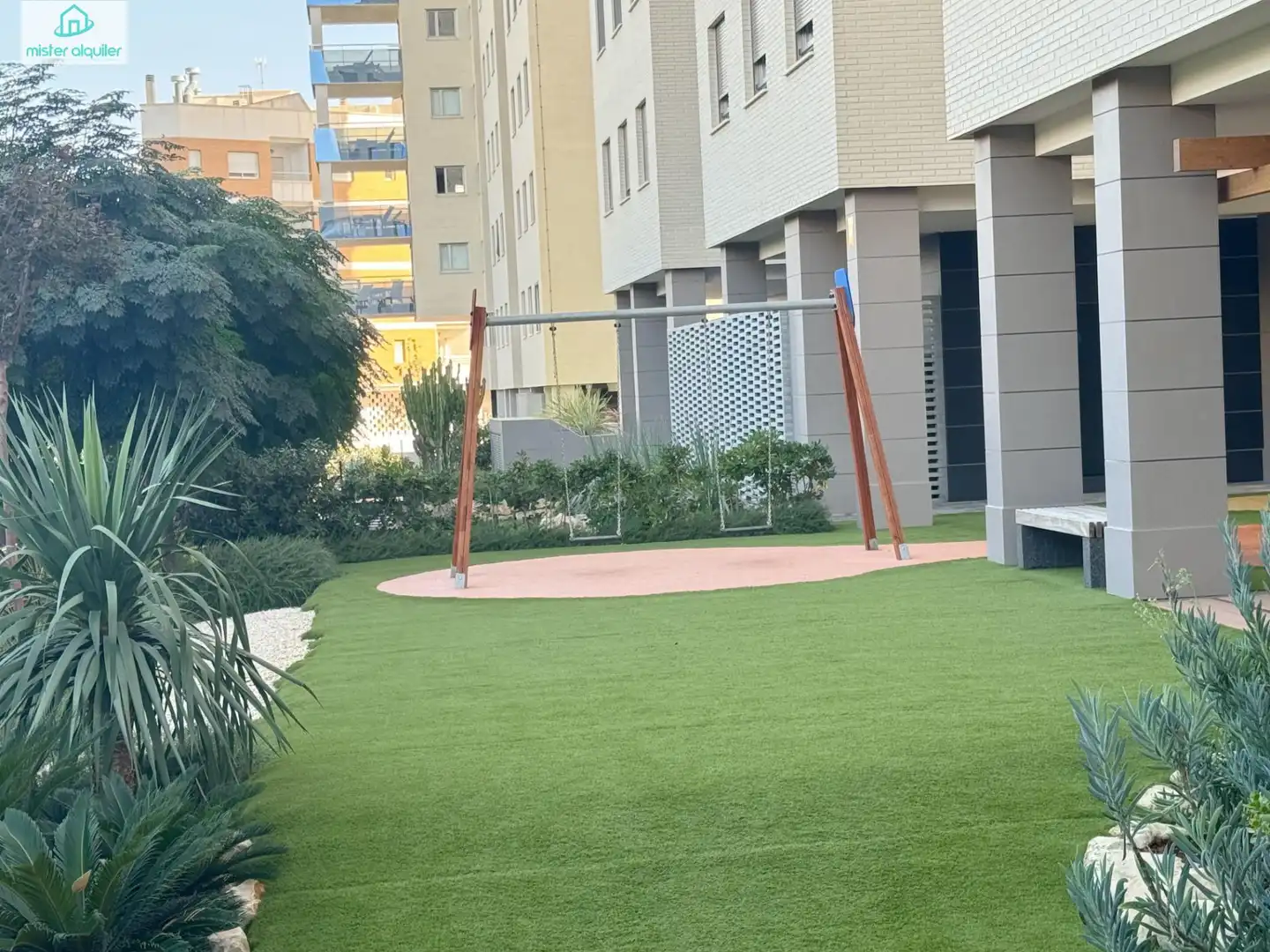 Terrace of Apartments for rent in El Campello  with Air Conditioner, Private garden and Terrace