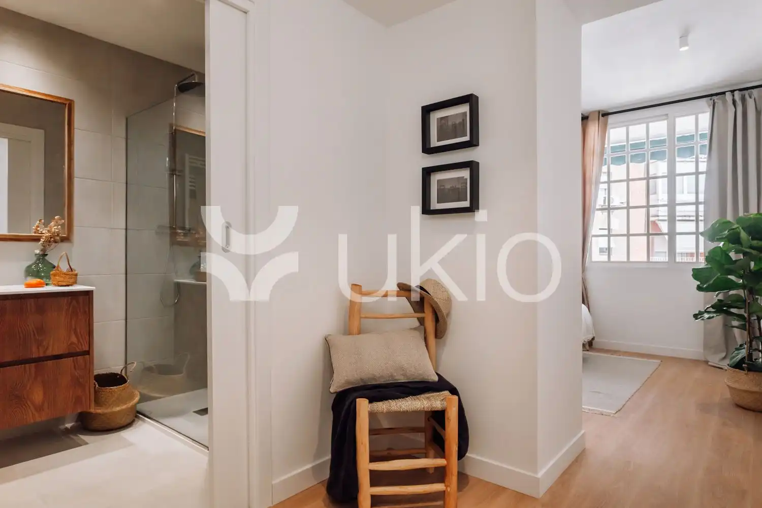 Habitación de Apartamento de alquiler en Barcelona con Aire acondicionado, Calefacción y Terraza