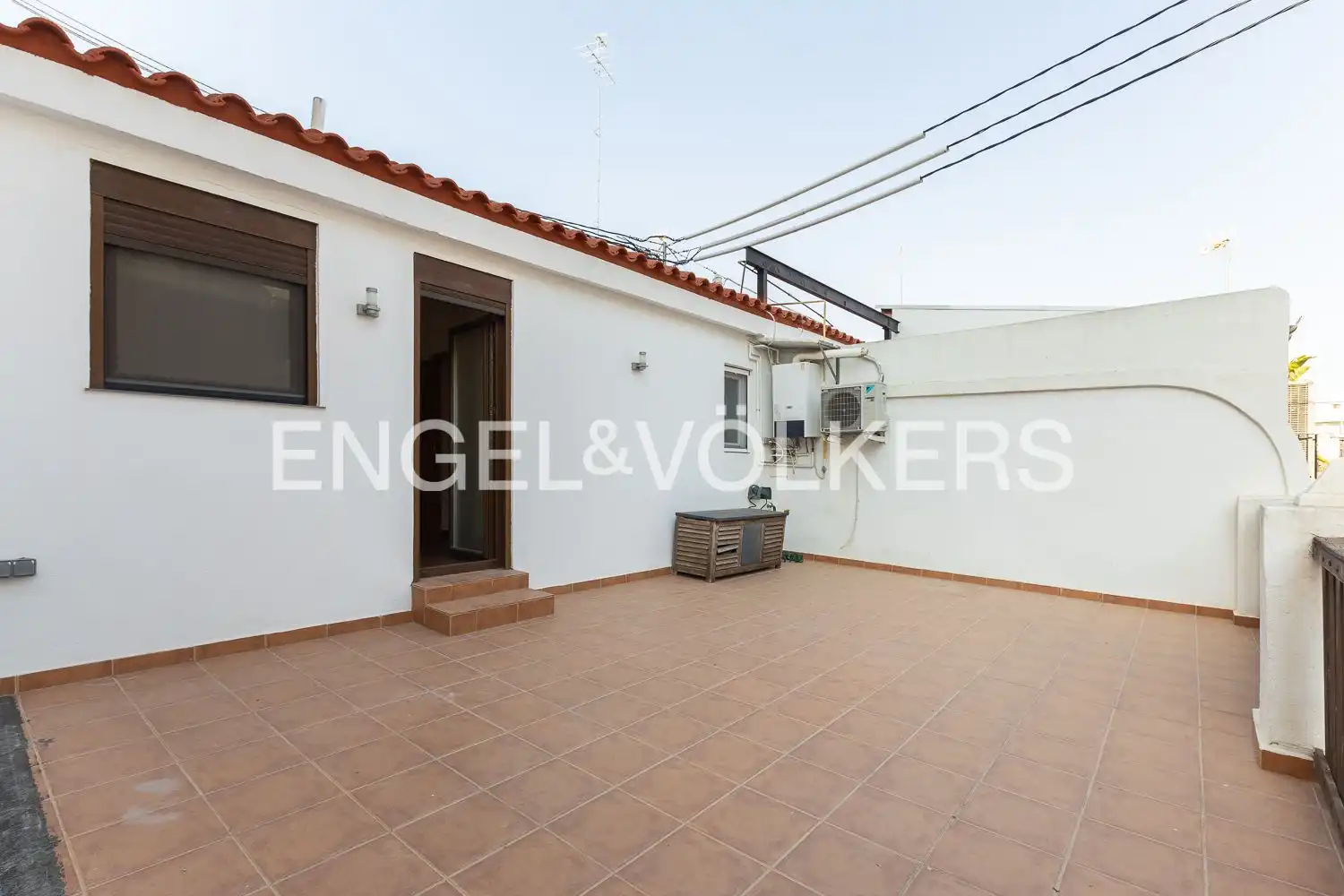 Terrasse von Maisonette zur Miete in Valencia mit Klimaanlage, Heizung und Parkett