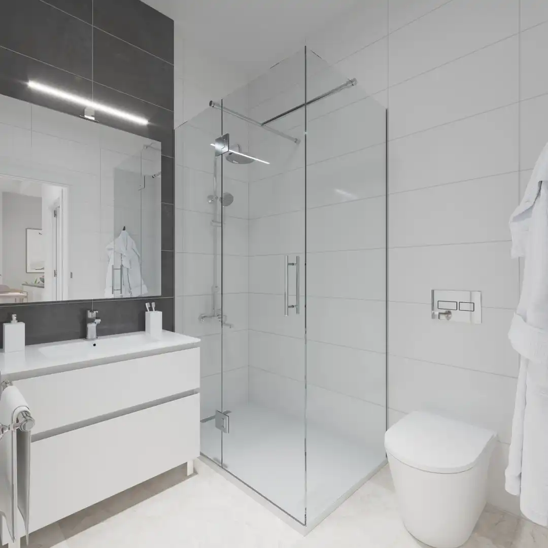 Baño de Apartamento en venta en Mazarrón con Aire acondicionado, Jardín privado y Terraza
