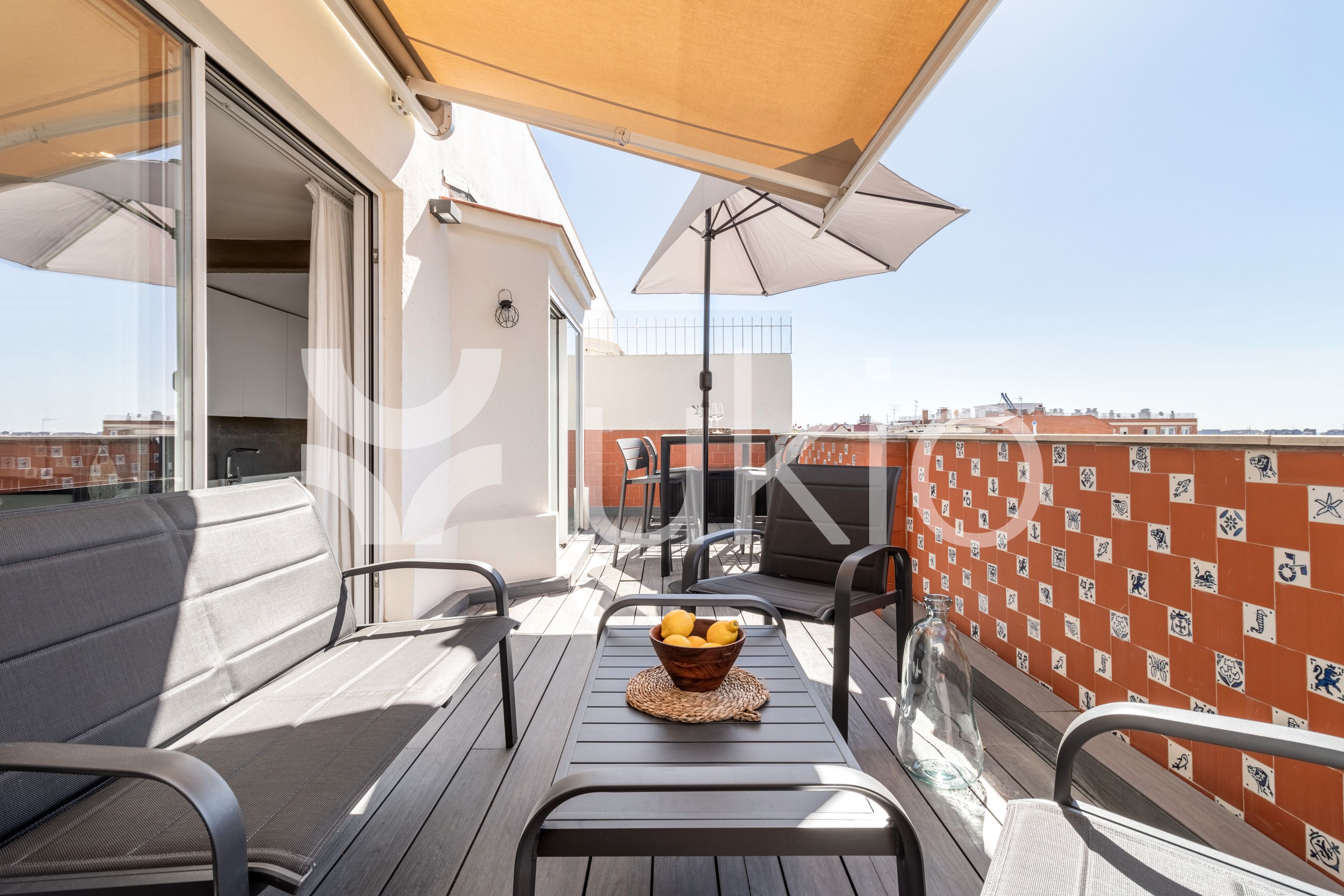 Terrassa de Apartament de lloguer en  Madrid Capital amb Aire condicionat, Calefacció i Terrassa