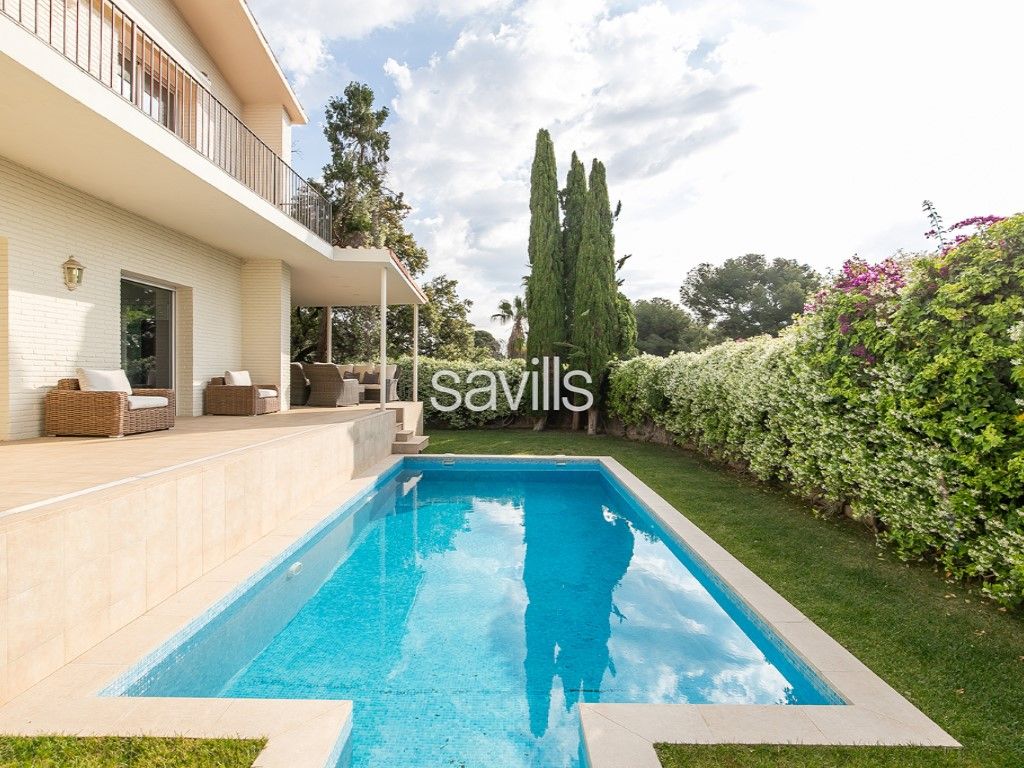 Swimming pool of House or chalet to rent in  Barcelona Capital  with Furnished