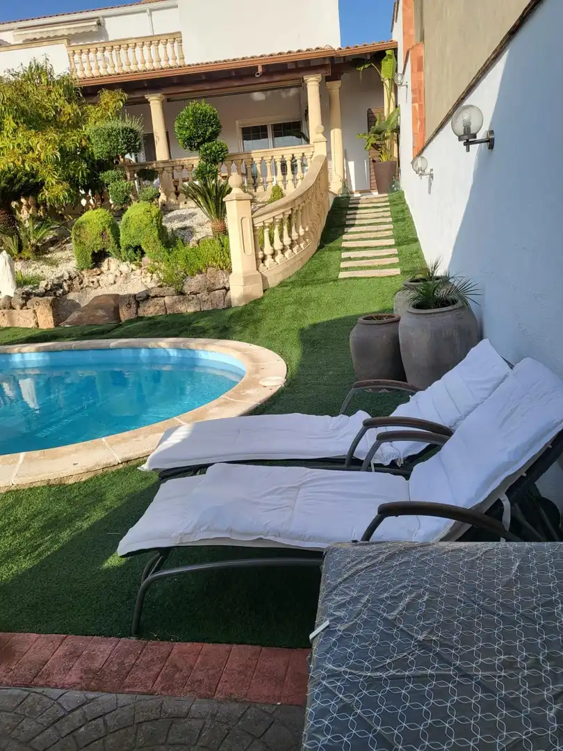 Terraza de Casa o chalet en venta en El Palomar con Aire acondicionado, Jardín privado y Terraza