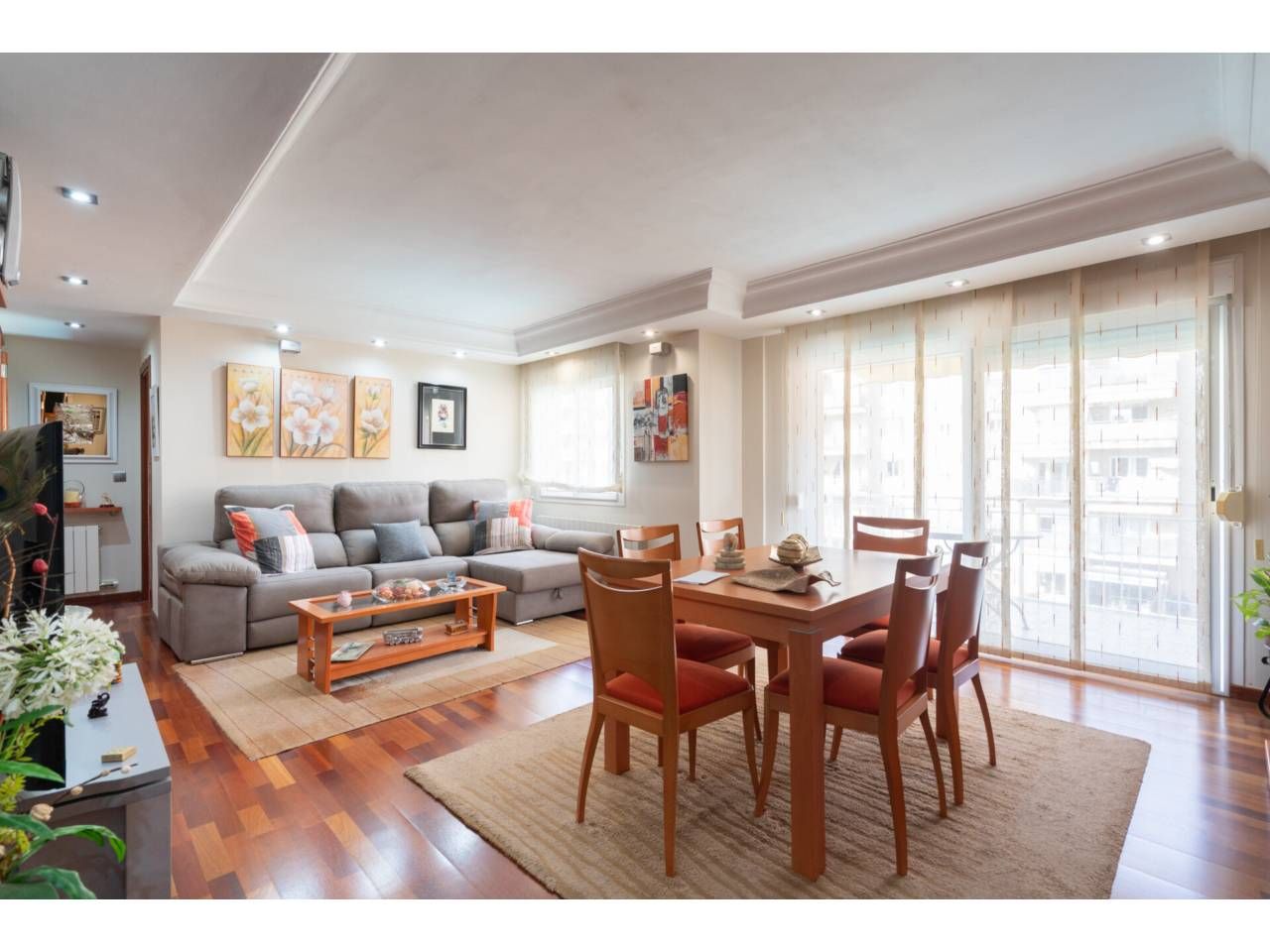 Living room of Duplex for sale in Vic  with Heating, Parquet flooring and Terrace