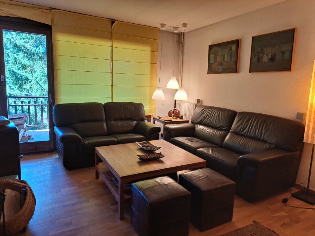 Sala d'estar de Apartament en venda en Alp amb Calefacció, Parquet i Terrassa