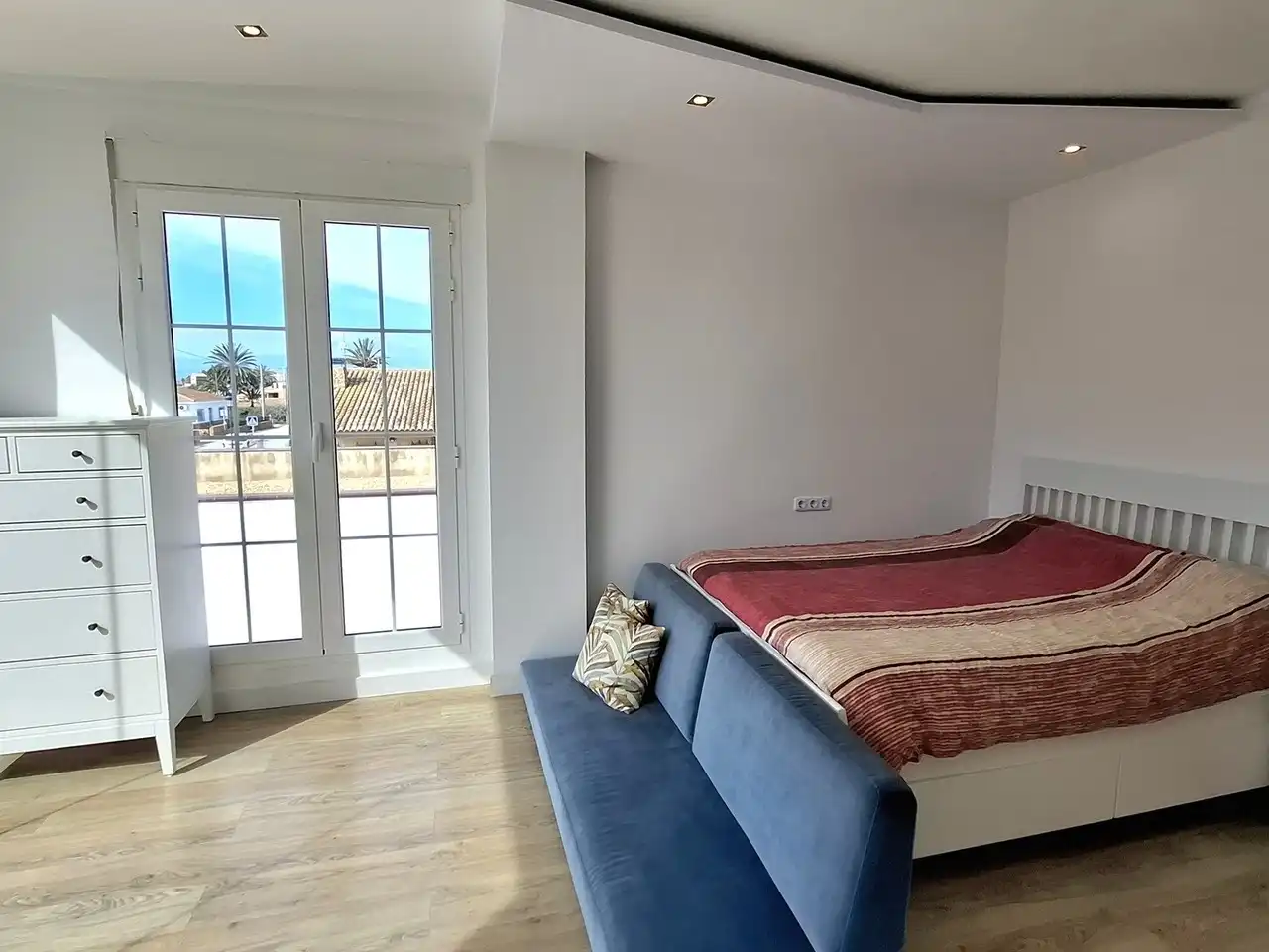 Schlafzimmer von Einfamilien-Reihenhaus zum Verkauf in Huércal-Overa mit Klimaanlage und Terrasse