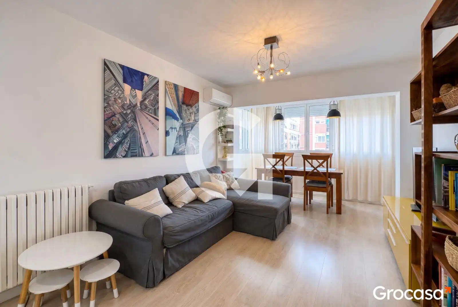 Sala de estar de Piso en venta en Barcelona con Aire acondicionado, Calefacción y Trastero