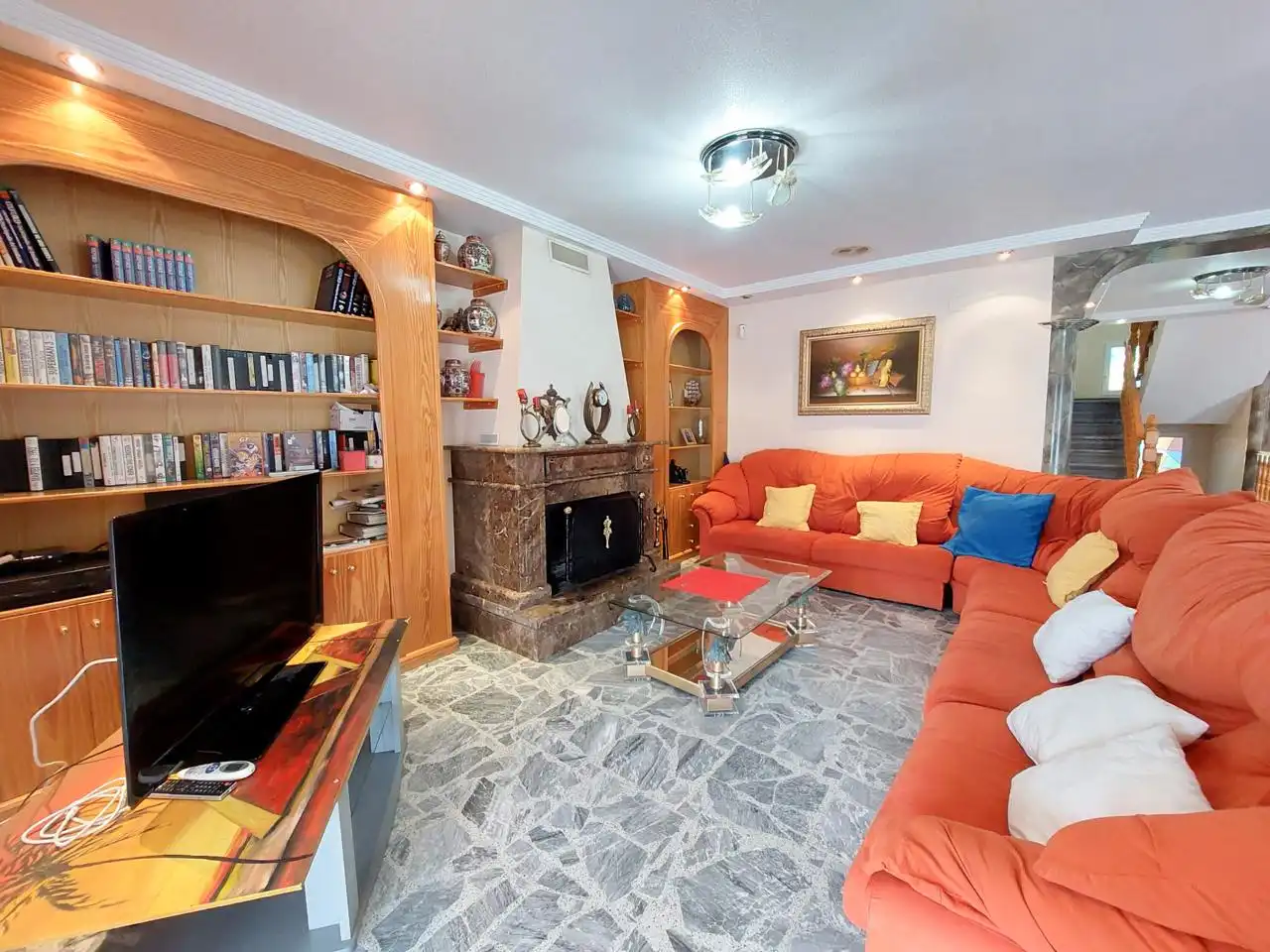 Sala de estar de Casa o chalet en venta en Elche / Elx con Aire acondicionado y Jardín privado