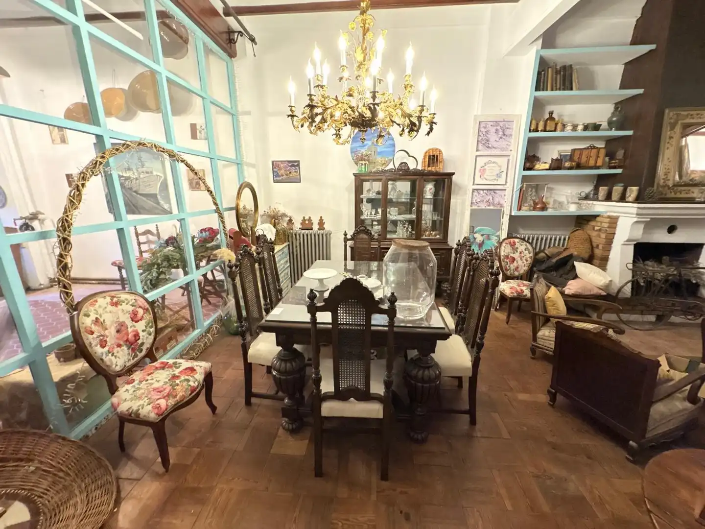 Dining room of Houses for sale in La Font de la Figuera  with Swimming Pool