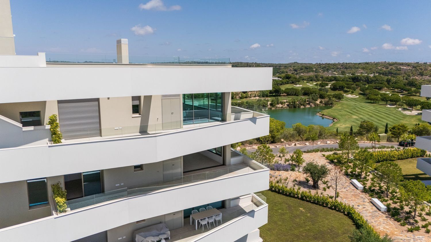 Vista exterior de Apartamento en venta en Orihuela con Aire acondicionado, Jardín privado y Piscina