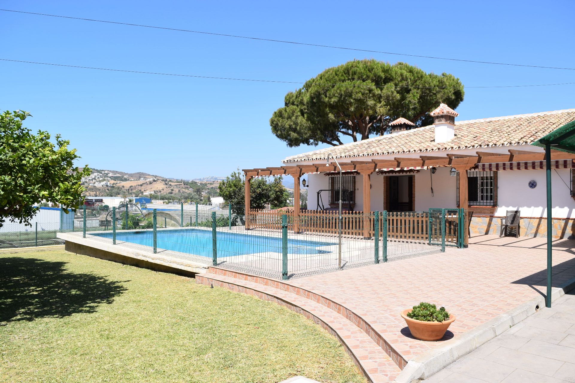 Swimming pool of House or chalet for sale in Mijas  with Air Conditioner, Private garden and Terrace