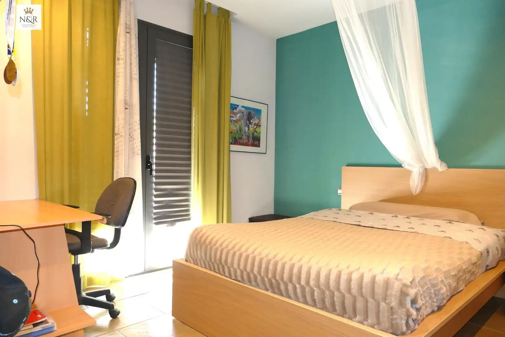 Schlafzimmer von Haus oder Chalet zur Miete in Binissalem mit Klimaanlage, Heizung und Privatgarten