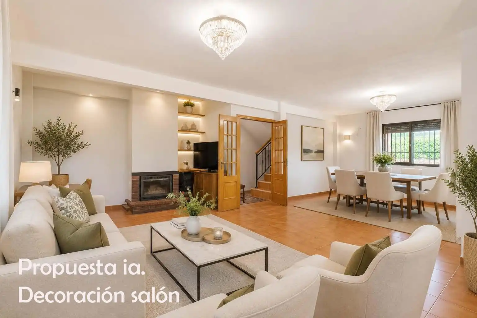 Sala d'estar de Casa o xalet en venda en Las Rozas de Madrid amb Calefacció, Jardí privat i Parquet