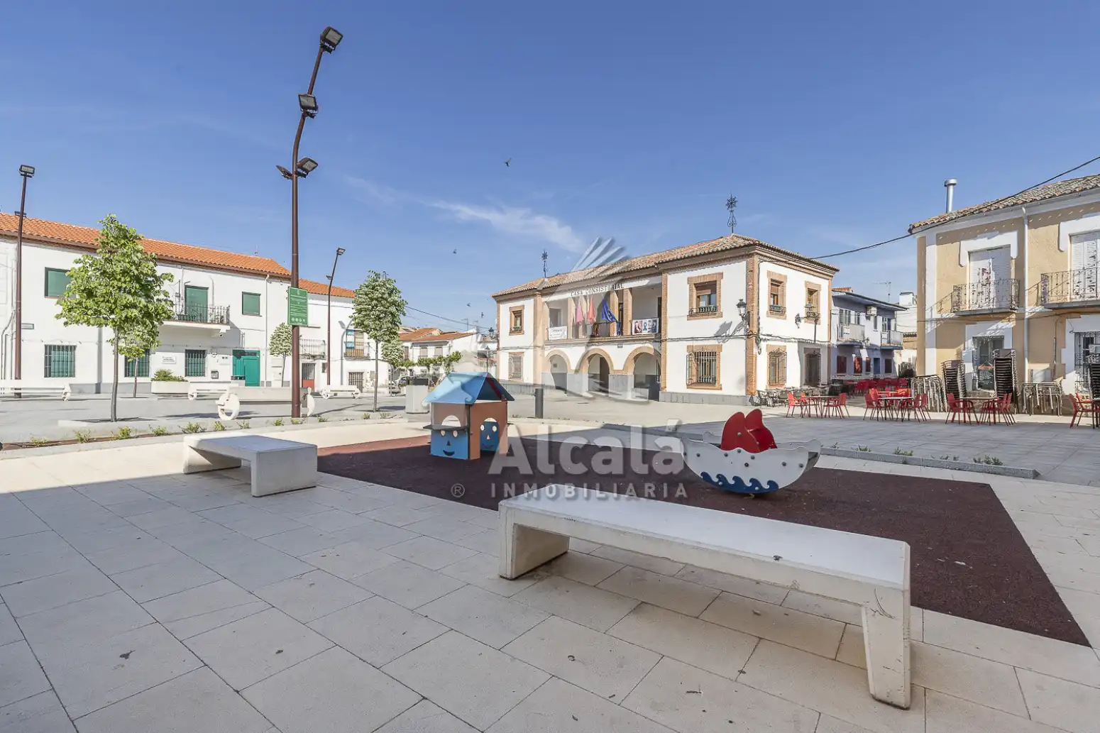Vista exterior de Casa adosada en venta en Valdeavero con Aire acondicionado, Calefacción y Jardín privado