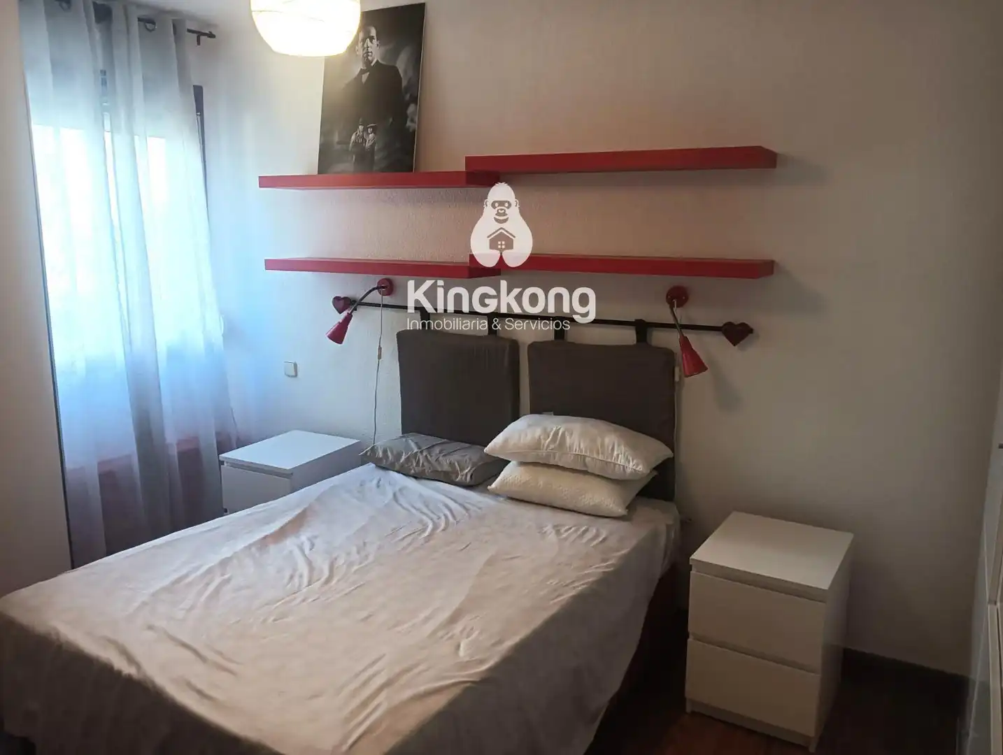 Bedroom of Flat for rent in Madrid  with Heating